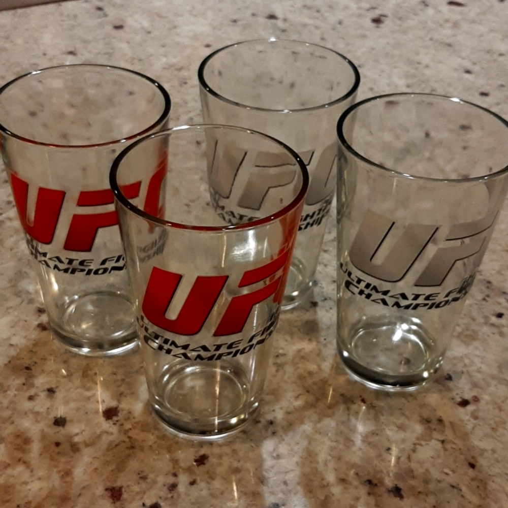 UFC Drinking Glasses - set of 4